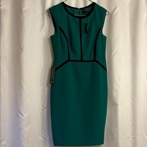 The Limited Green and Black Classic Dress
